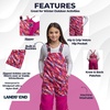image:imageLands End Boys Squall Waterproof Iron Knee Bib Snow PantsDark Pink