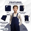 image:imageLands End Boys Squall Waterproof Iron Knee Bib Snow PantsNavy