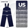 image:imageLands End Boys Squall Waterproof Iron Knee Bib Snow PantsNavy