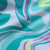 image:imageLands End Girls Chlorine Resistant Criss Cross Bikini TopAruba Blue Multi Swirl