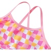 image:imageLands End Girls Chlorine Resistant Criss Cross Bikini TopPinkOrange Check