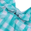 image:imageLands End Girls Chlorine Resistant Cutout One Piece SwimsuitCeramic BluePlaid
