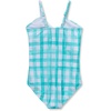 image:imageLands End Girls Chlorine Resistant Cutout One Piece SwimsuitCeramic BluePlaid