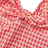 image:imageLands End Girls Chlorine Resistant Cutout One Piece SwimsuitCoralGingham
