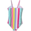 image:imageLands End Girls Chlorine Resistant Cutout One Piece SwimsuitMulti Stripe