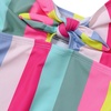 image:imageLands End Girls Chlorine Resistant Cutout One Piece SwimsuitMulti Stripe