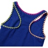 image:imageLands End Girls Chlorine Resistant Racerback One Piece SwimsuitDazzling Blue