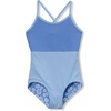 image:imageLands End Girls Chlorine Resistant Reversible One Piece SwimsuitBlue Poppy Floral