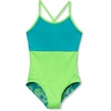 image:imageLands End Girls Chlorine Resistant Reversible One Piece SwimsuitElectric Lime Neon Floral