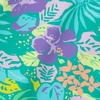 image:imageLands End Girls Chlorine Resistant Short Sleeve Rash Guard Swim Top and Bikini SetTeal Tropical Floral