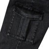 image:imageLands End Girls Denim Cargo Wide Leg JeansBlack Fade