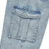 image:imageLands End Girls Denim Cargo Wide Leg JeansLight Blue Sky