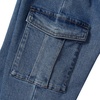 image:imageLands End Girls Denim Cargo Wide Leg JeansMetro Blue