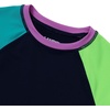 image:imageLands End Girls Graphic Mock Neck UPF 50 Sun Protection Rash GuardNavy Colorblock