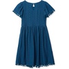 image:imageLands End Girls Lace Short Sleeve DressLyons Blue