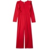 image:imageLands End Girls Long Sleeve Cozy JumpsuitApple Red