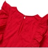 image:imageLands End Girls Long Sleeve Cozy JumpsuitApple Red