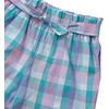 image:imageLands End Girls Pull On Solid ShortsTeal Multi Plaid