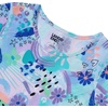 image:imageLands End Girls Short Sleeve Gathered Waist Jersey DressDoodle PartyBlue