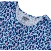 image:imageLands End Girls Short Sleeve Gathered Waist Jersey DressLeopardBlack