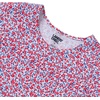 image:imageLands End Girls Short Sleeve Gathered Waist Jersey DressRed White and Blue Floral