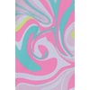image:imageLands End Girls Slim Chlorine Resistant Short Sleeve Rash Guard Swim Top and Bikini SetLight Pink Multi Swirl