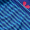 image:imageLands End Girls Slim Rash Guard Swim Top Bikini Top and Bottoms UPF 50 Swimsuit SetDazzling Blue Floral Stripes