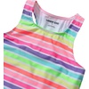 image:imageLands End Girls Tankini Swimsuit TopRainbow Stripes