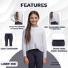 image:imageLands End Girls Tough Cotton Novelty LeggingsBlack