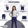 image:imageLands End Girls Tough Cotton Novelty LeggingsClassic Navy