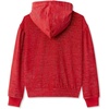 image:imageLands End Girls Velour Hoodie SweatshirtCherry Bow Stripe
