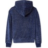 image:imageLands End Girls Velour Hoodie SweatshirtNavy Multi Hearts Stripe