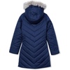 image:imageLands End Girls Water Resistant Velour ParkaNavy