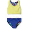 image:imageLands End Girls Wrap Front Bikini Swimsuit SetBlueMulti Floral