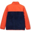 image:imageLands End Kids Water Resistant Mixed Media Insulated JacketMedieval BlueOrange