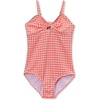 image:imageLands End Girls Chlorine Resistant Cutout One Piece SwimsuitCoralGingham