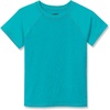 image:imageLands End Girls Graphic Mock Neck UPF 50 Sun Protection Rash GuardCeramic BlueFloral