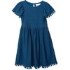 image:imageLands End Girls Lace Short Sleeve DressLyons Blue