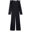 image:imageLands End Girls Long Sleeve Cozy JumpsuitBlack