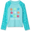 image:imageLands End Girls Long Sleeve Mock Neck UPF 50 Swim Rash GuardFun in the SunAruba Blue