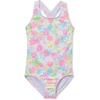 image:imageLands End Girls One Piece SwimsuitWhite Multi Floral