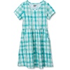 White/Teal Plaid