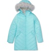 image:imageLands End Girls Water Resistant Velour ParkaAqua Splash