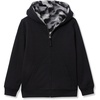 image:imageLands End Kids High Pile Lined Zip HoodieDiagonal CamoBlack