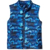 image:imageLands End Kids Insulated Down Alternative ThermoPlume VestBlue Camo