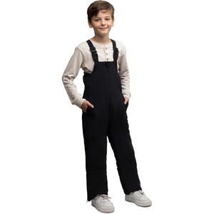 image:imageLands End Boys Squall Waterproof Iron Knee Bib Snow PantsBlack