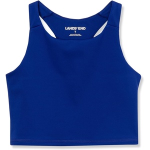 image:imageLands End Girls Active Crop TankDeep Blue