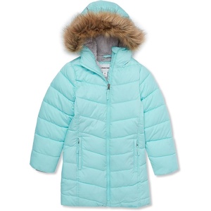 image:imageLands End Girls Fleece Lined CoatAqua Splash