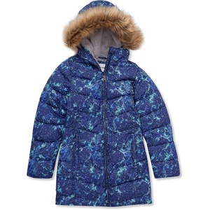 image:imageLands End Girls Fleece Lined CoatBlue Night Space
