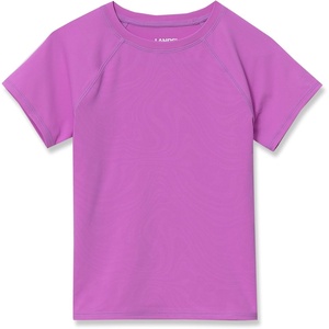 image:imageLands End Girls Graphic Mock Neck UPF 50 Sun Protection Rash GuardOrchid Floral